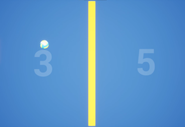 Pong made in unreal engine using c++